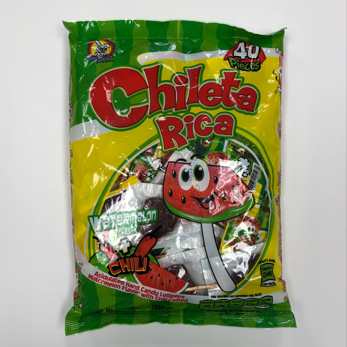 El Azteca Chileta Rica Sandia 40 Pzas