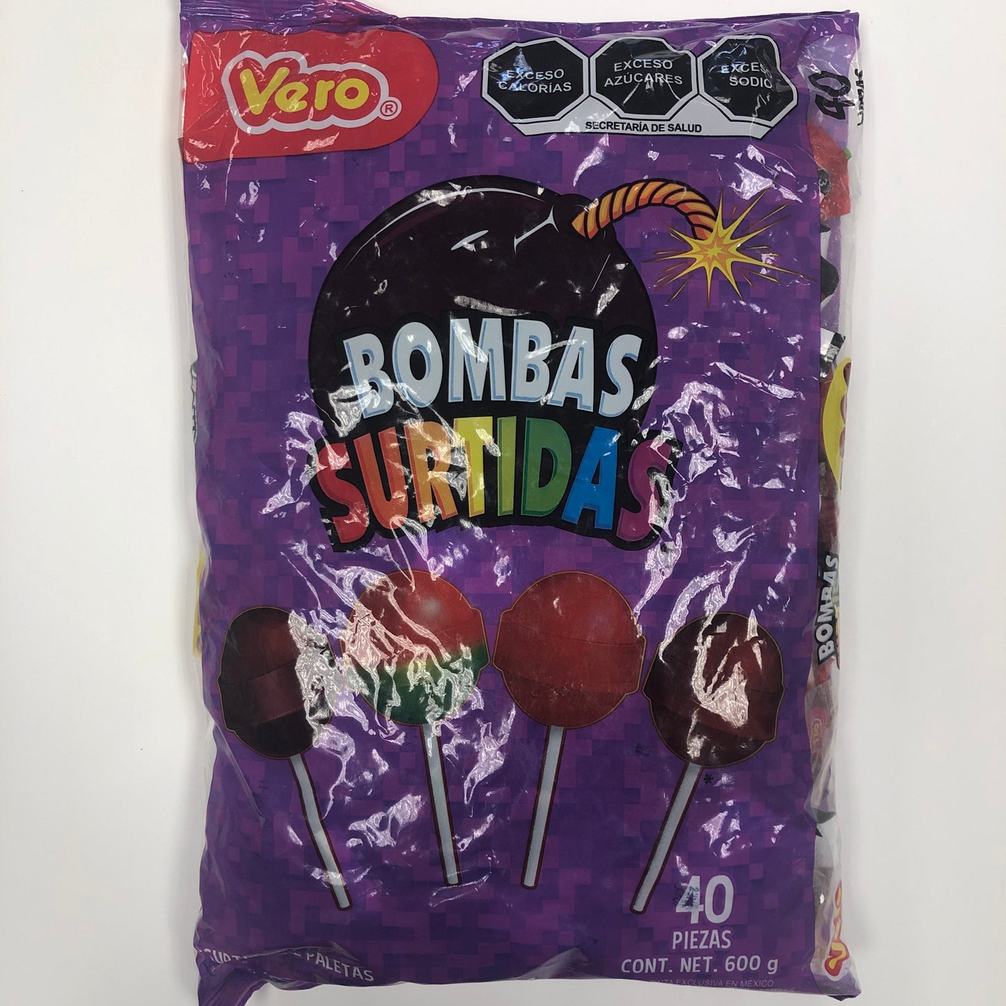 Vero Bombas Surtidas 40pzas
