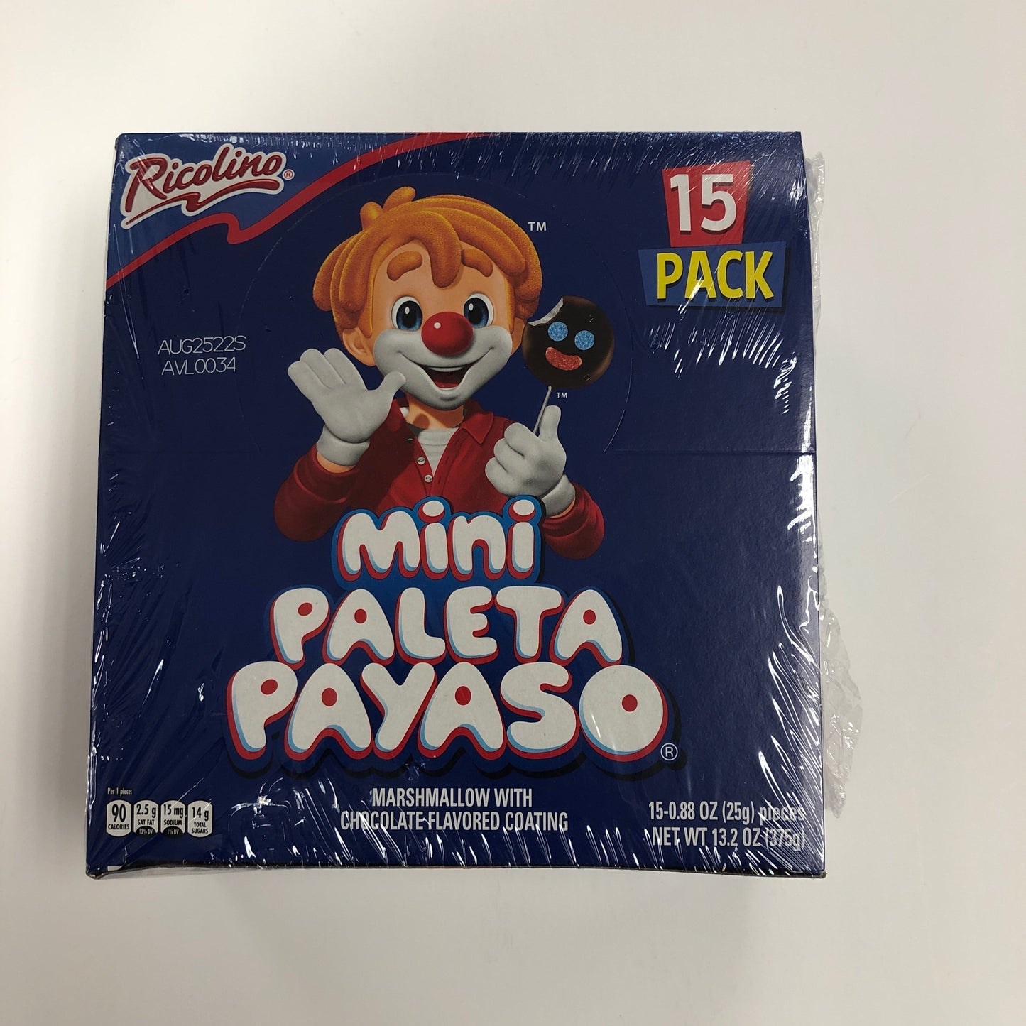 Ricolino Mini Paleta Payaso 15 Pack