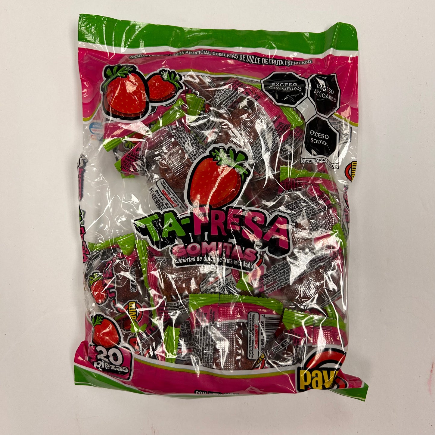 Pavito Gomitas Ta-Fresa 20pz