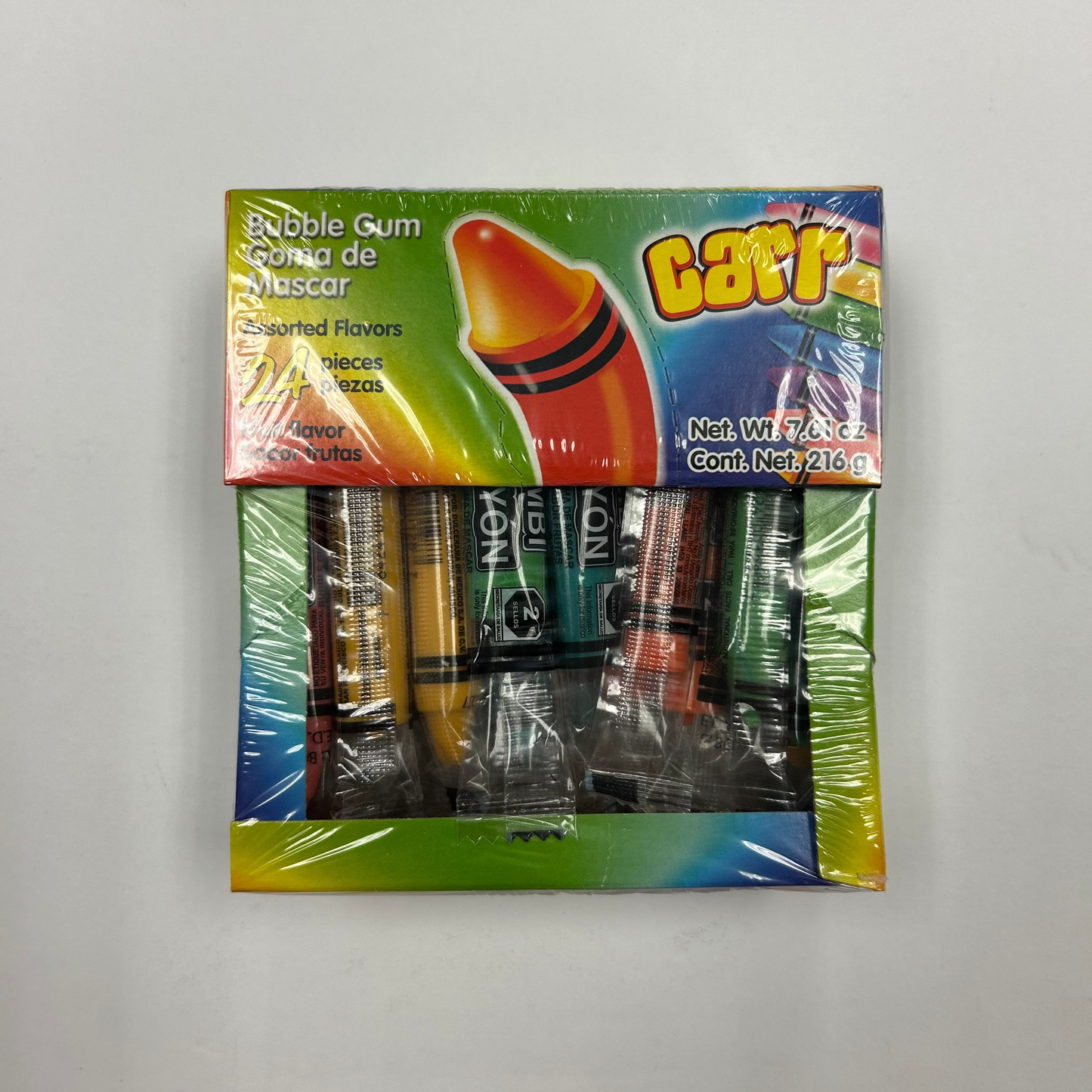 Carr Bubble Gum 24 Pzas