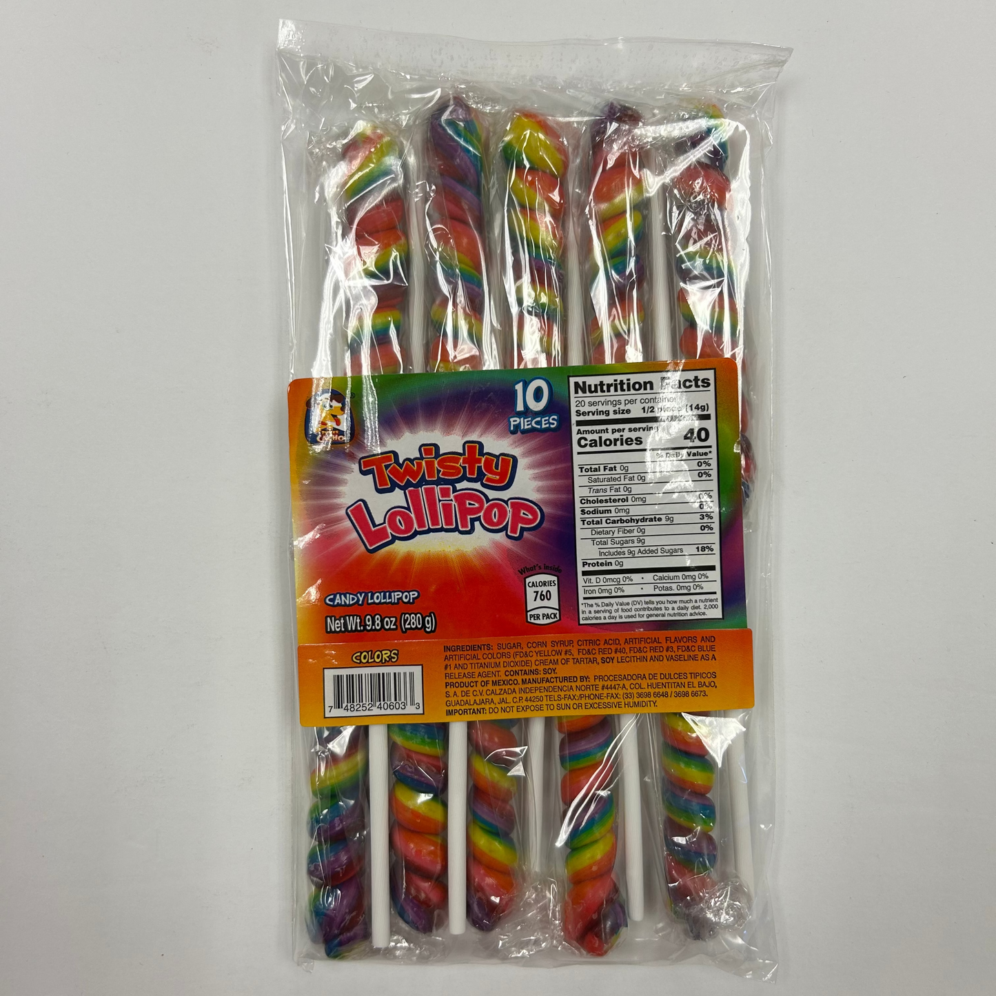 Twisty Lollipop 10pz