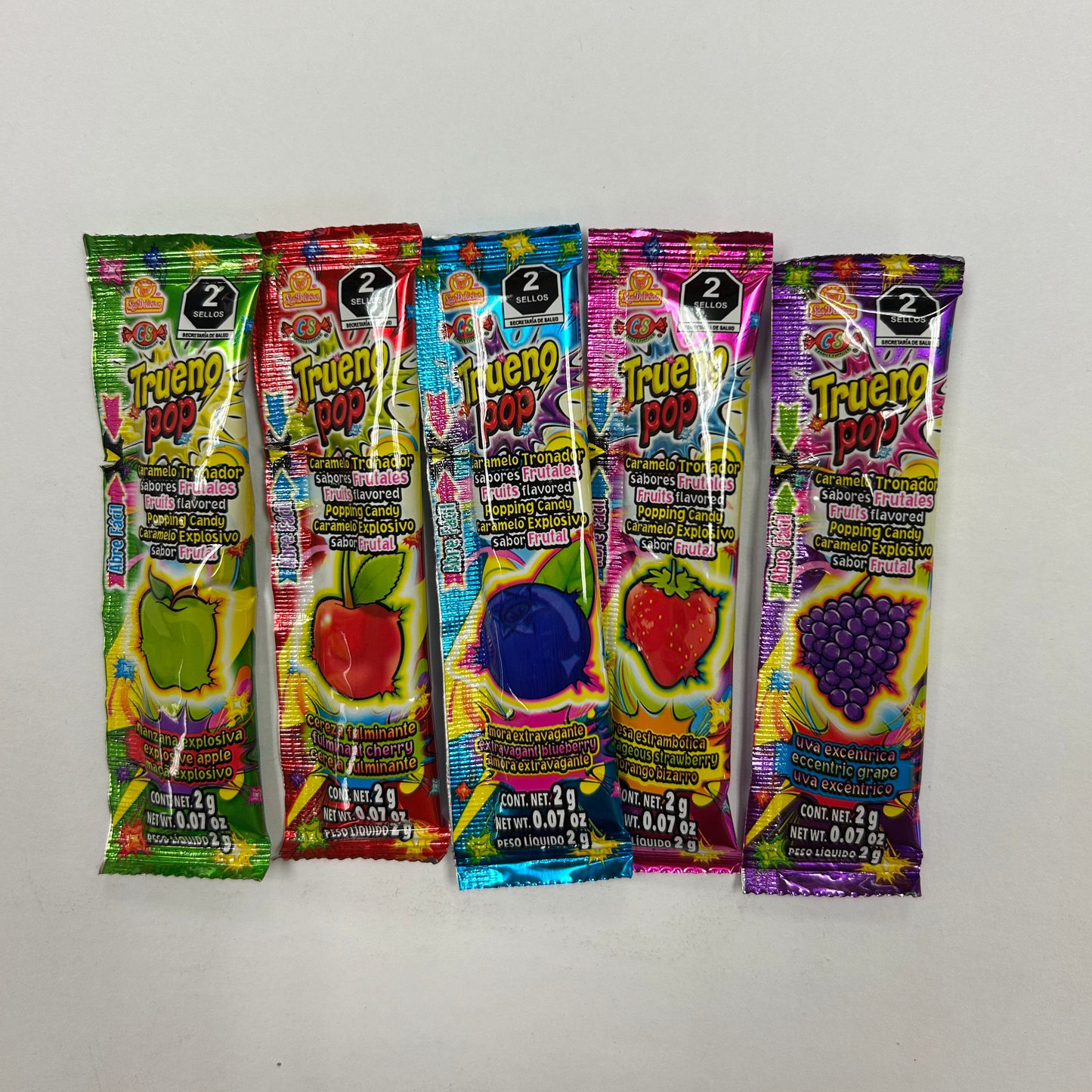 LD Trueno Pop Sabores Frutales 50pz