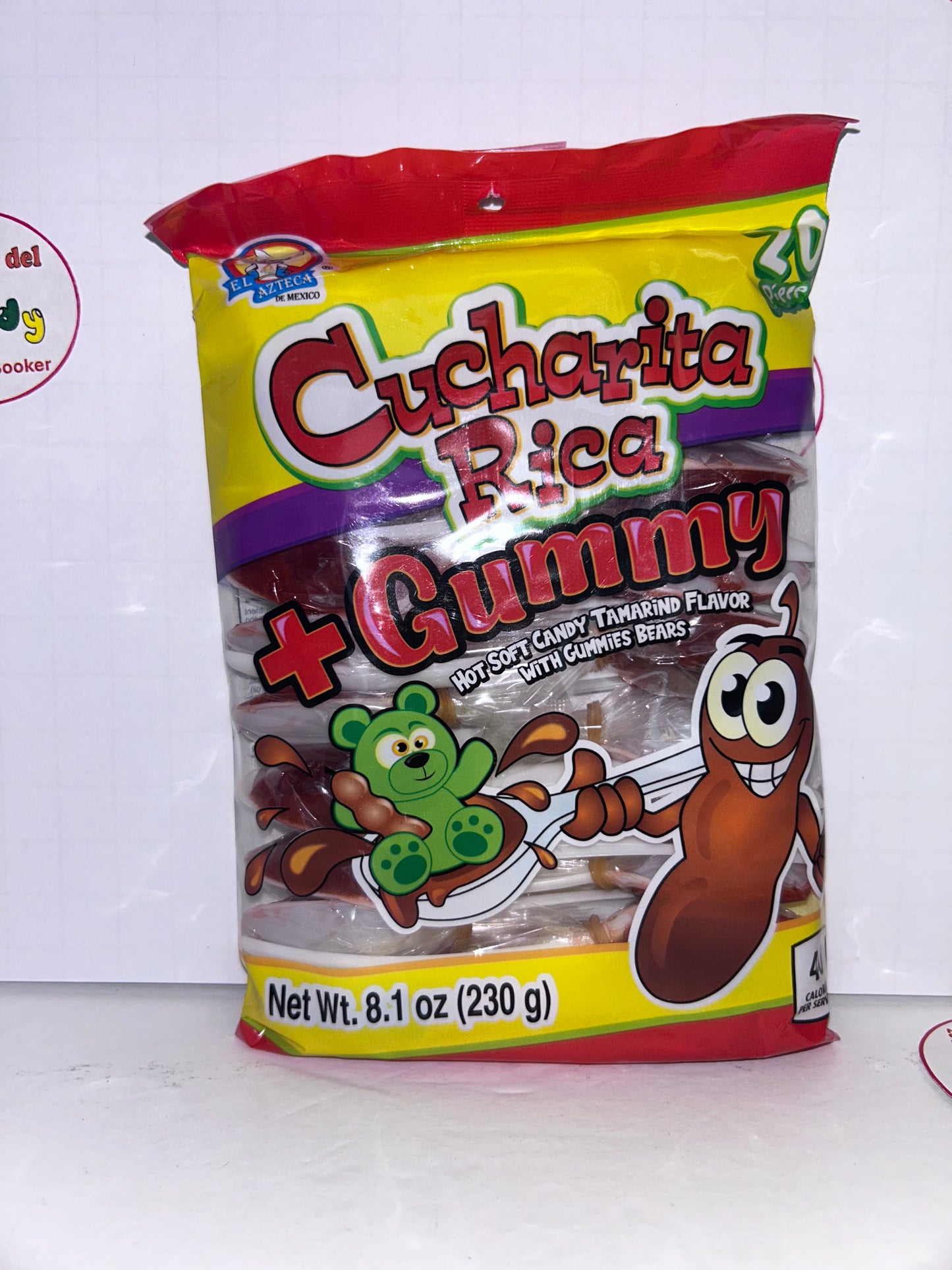 Azteca Cucharita + gummy 20pz