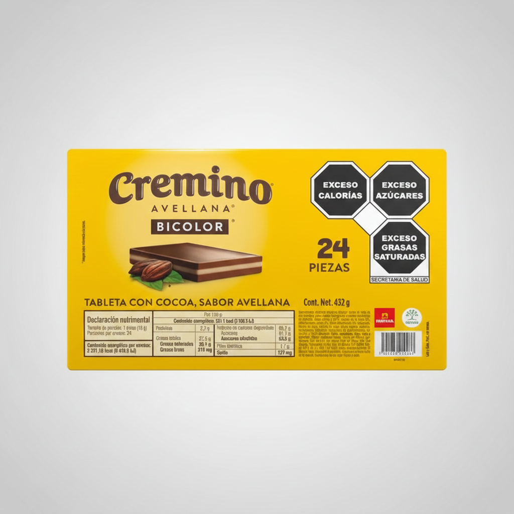 Nutresa Bicolor Cremino Avellana 24pz