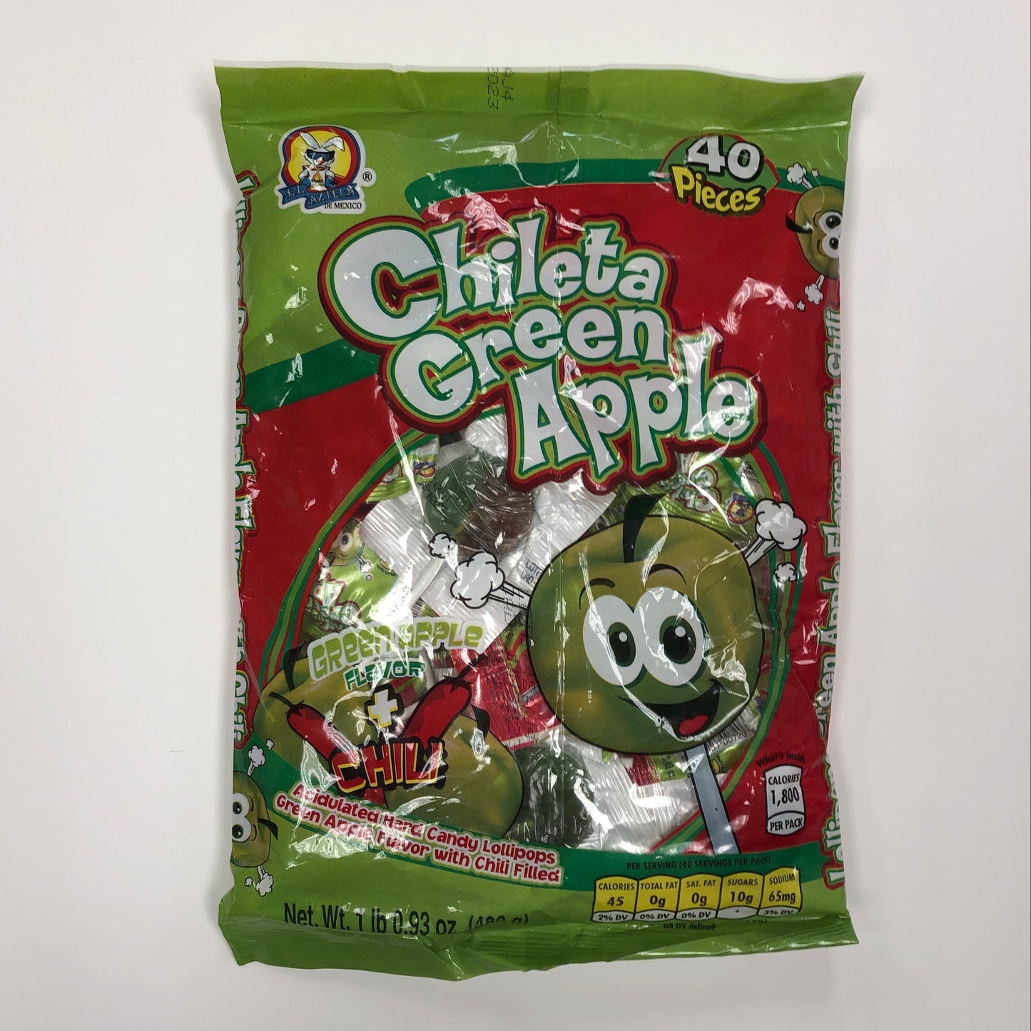 El Azteca Chileta Green Apple 40pz
