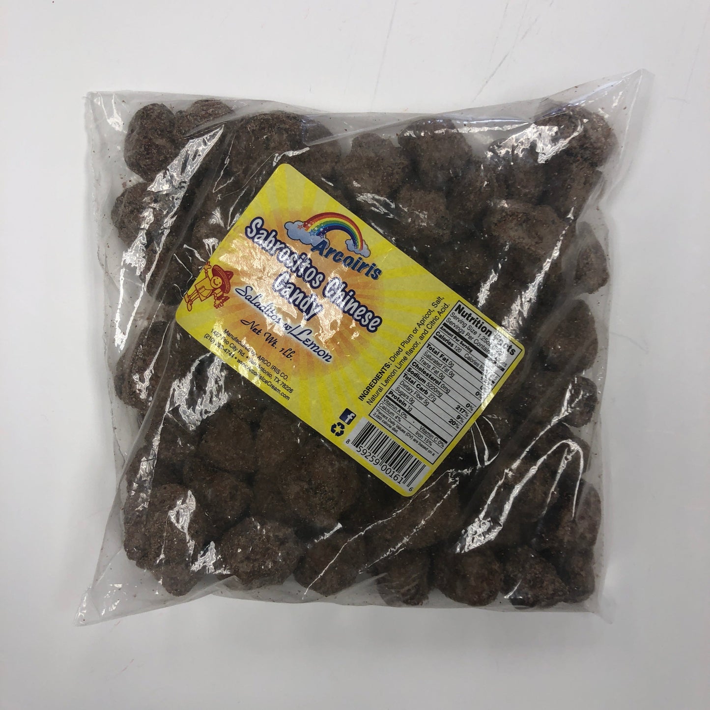 Arcoiris Chinese Candy Saladito Lemon 1Lb