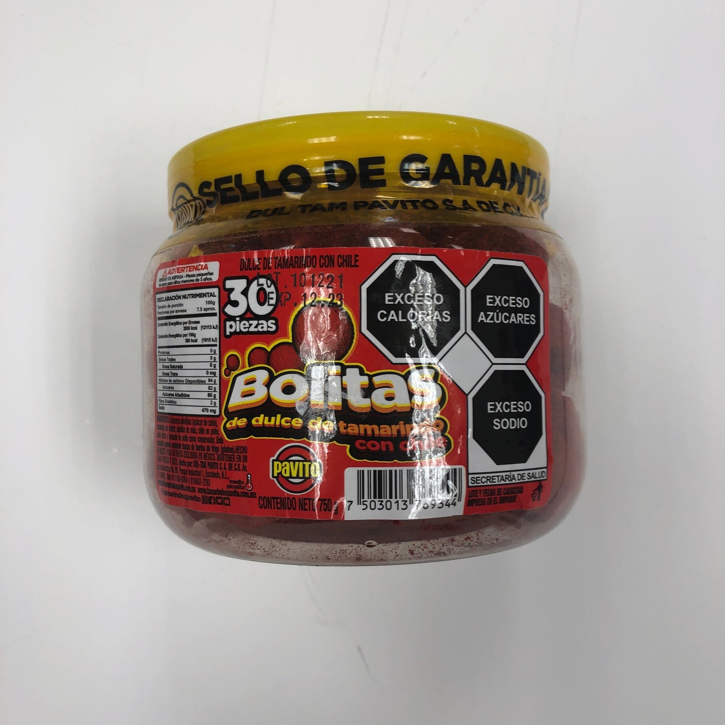 Pavito Bolitas De Tamarindo C/chile 30pz