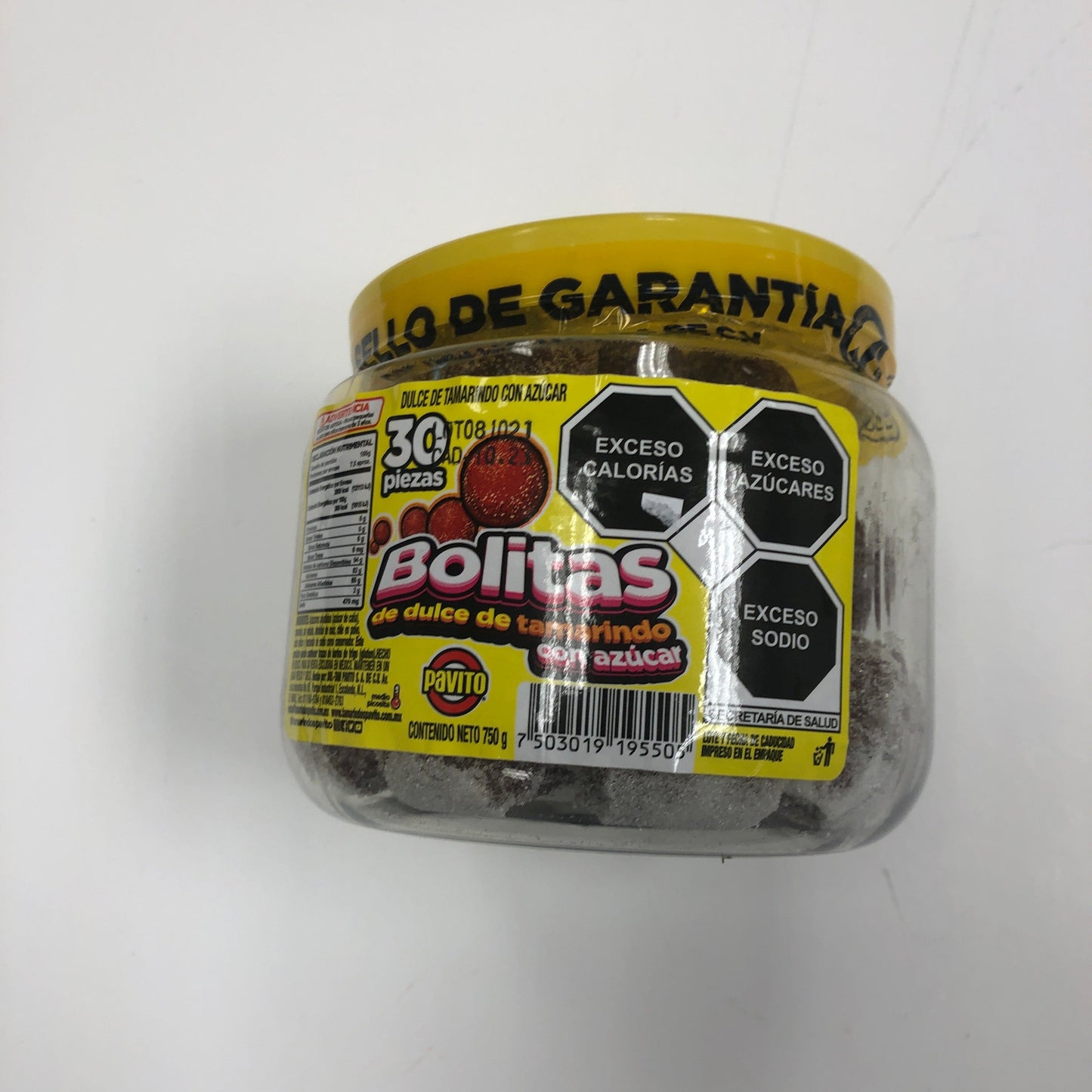 Pavito Bolitas De Tamarindo C/azucar 30pz