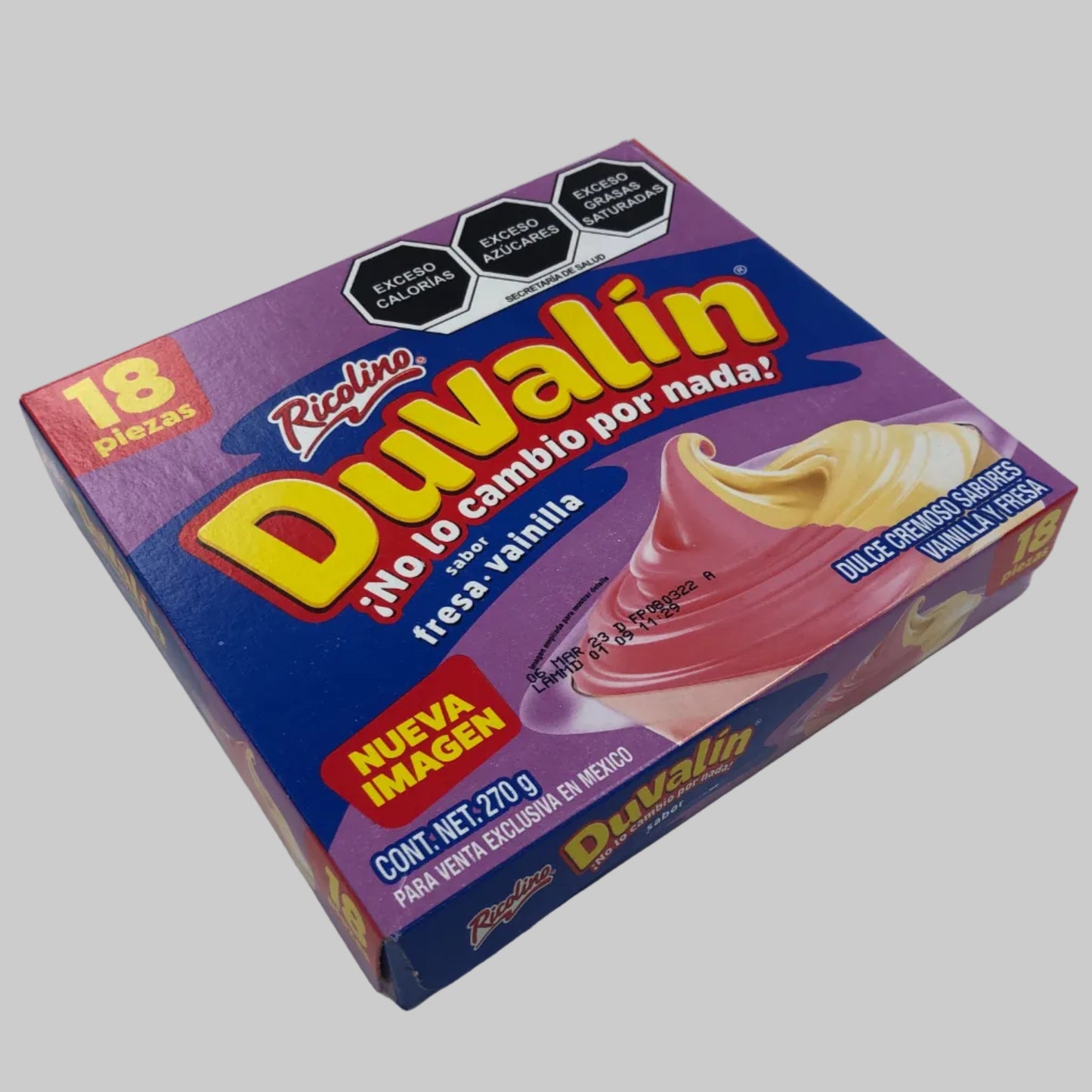 Duvalin Fresa Vainilla 18pzas