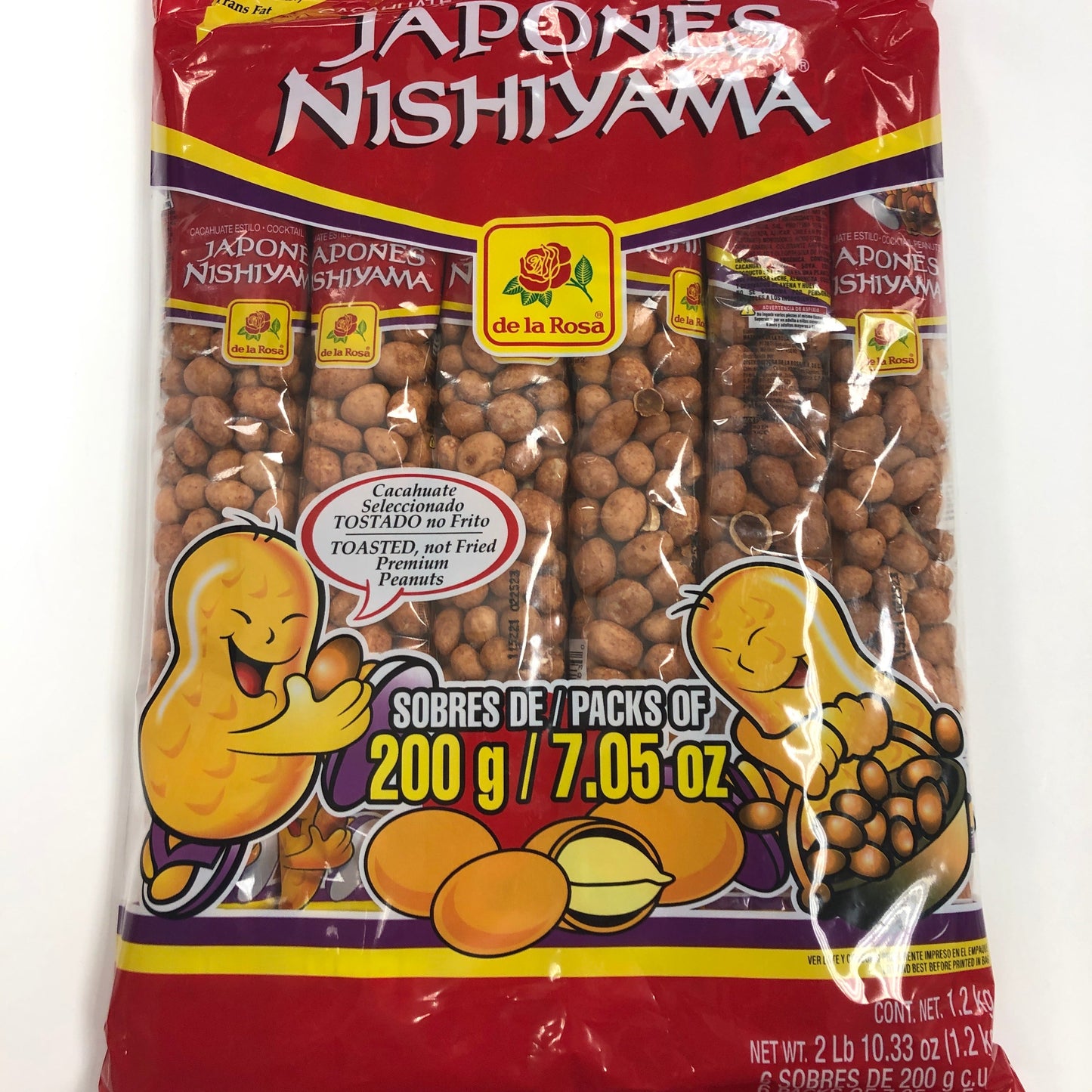De La Rosa Cacahuates Japones Nishiyama 6 Pack