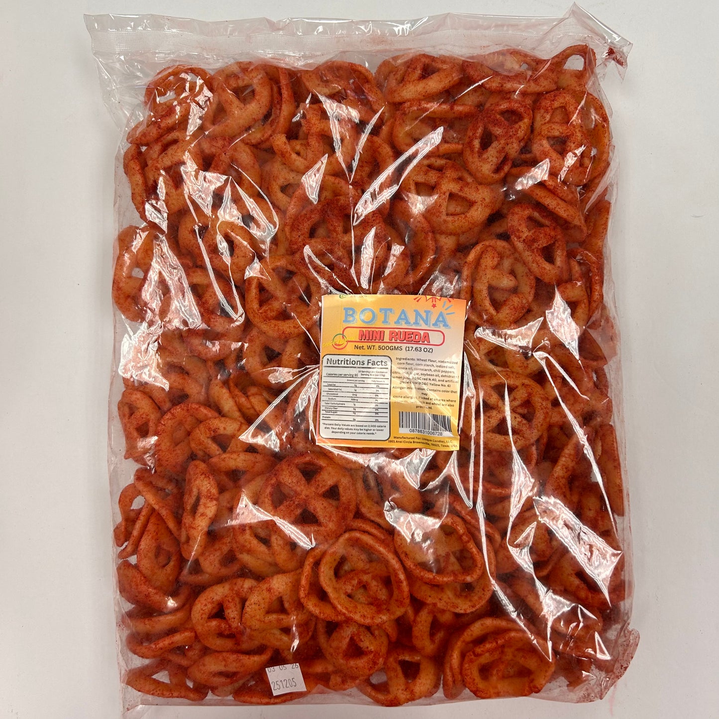Botana Rueda Con Chile 500g