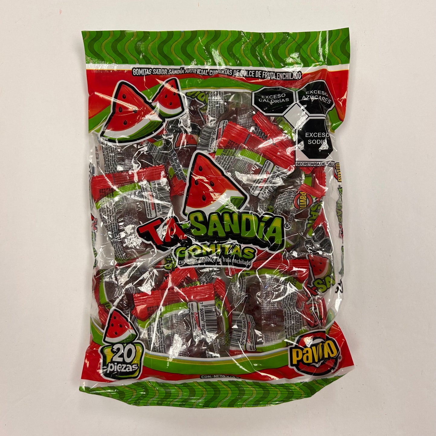 Pavito Gomitas Ta-Sandia 20pz