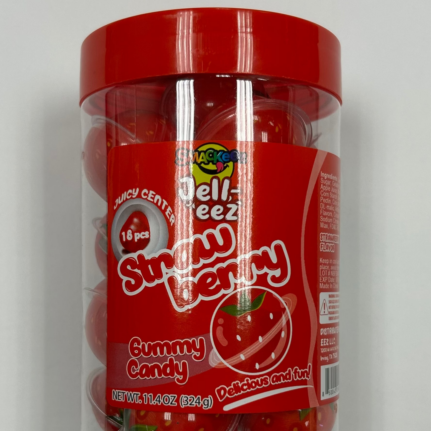 Jell-eez Strawberry Gummy Candy 18pz