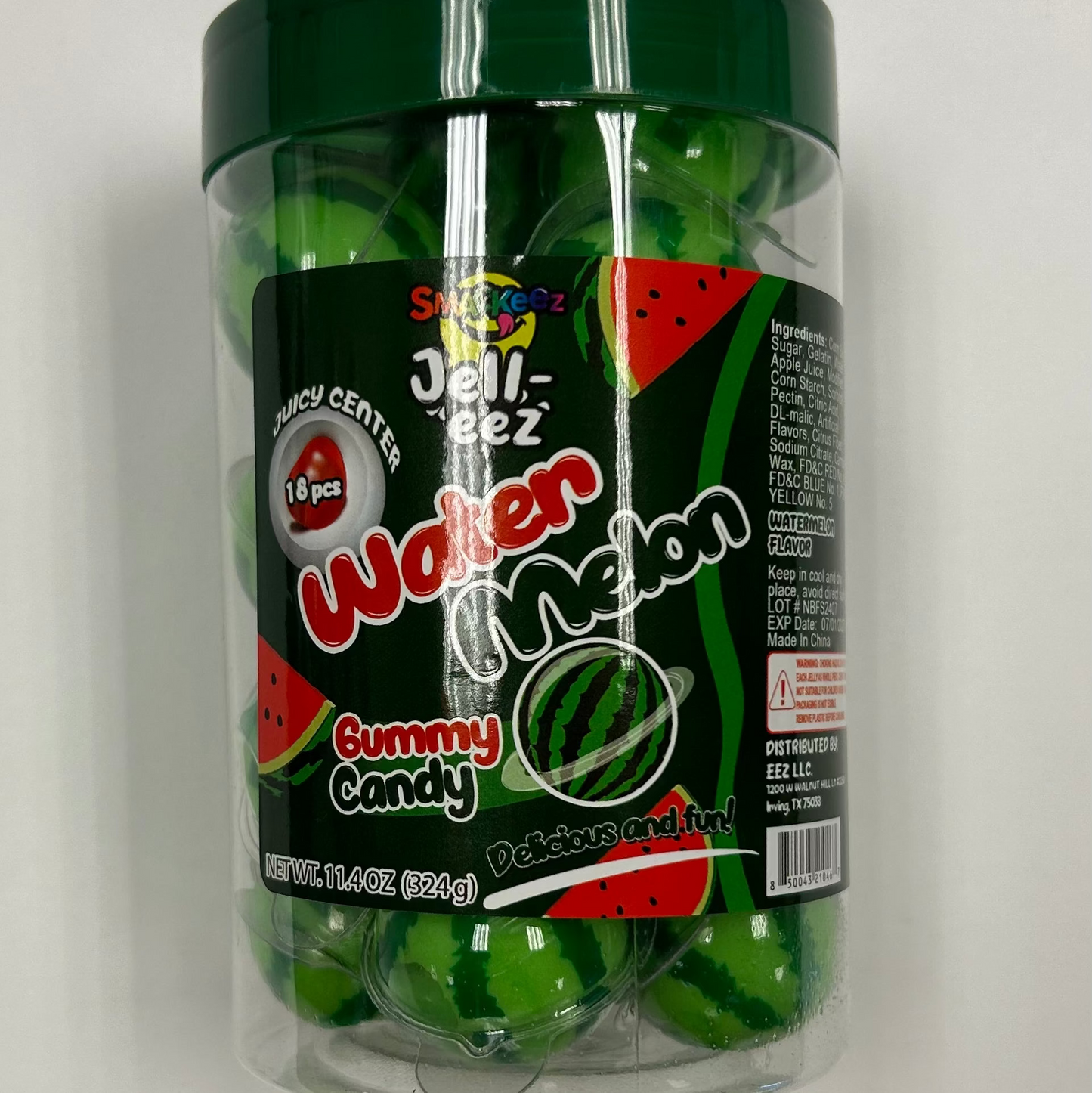 Jell-eez Watermelon Gummy Candy 18pz