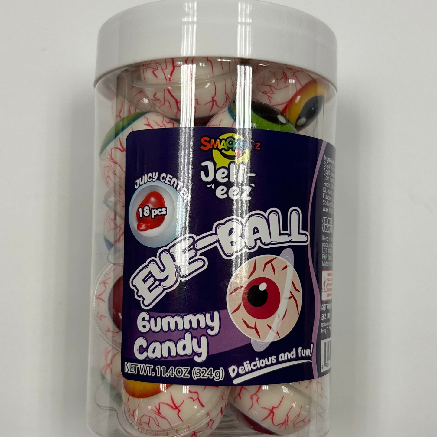 Jell-eez Eye-ball Gummy Candy 18pz