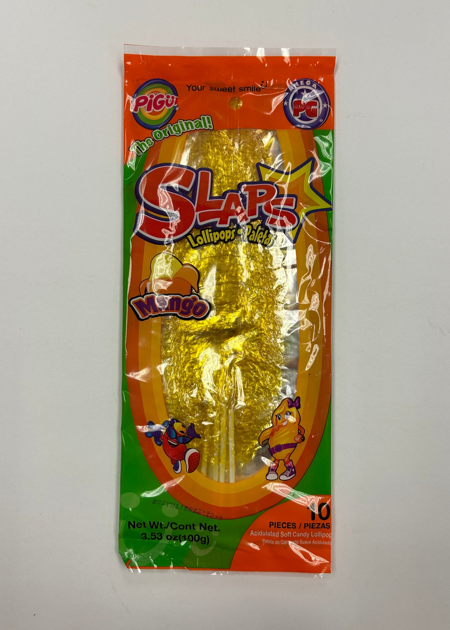 Pigui Slaps Mango 10pz